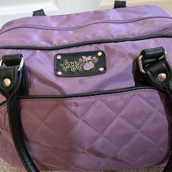 NEW Purple Suitcase bag small luggage carry on travel bag duffel bag briefcase - Picture 4 of 15